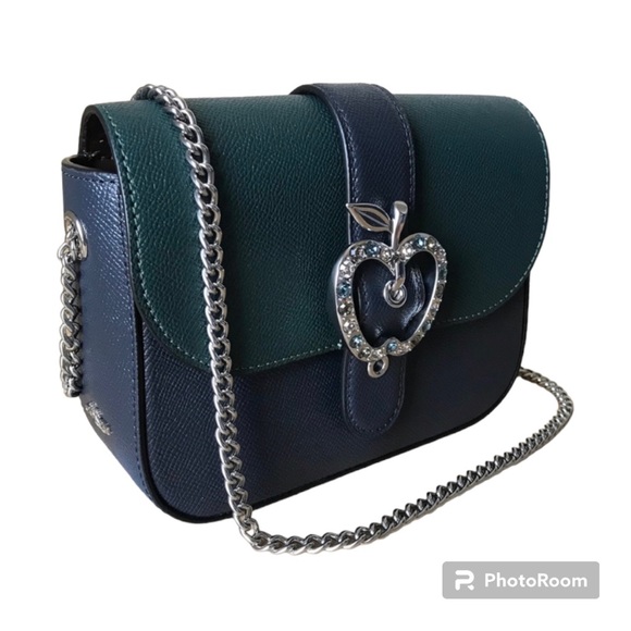 NWT Coach Gemma Forest Green/Midnight Navy Crossbody Bag - Picture 4 of 10